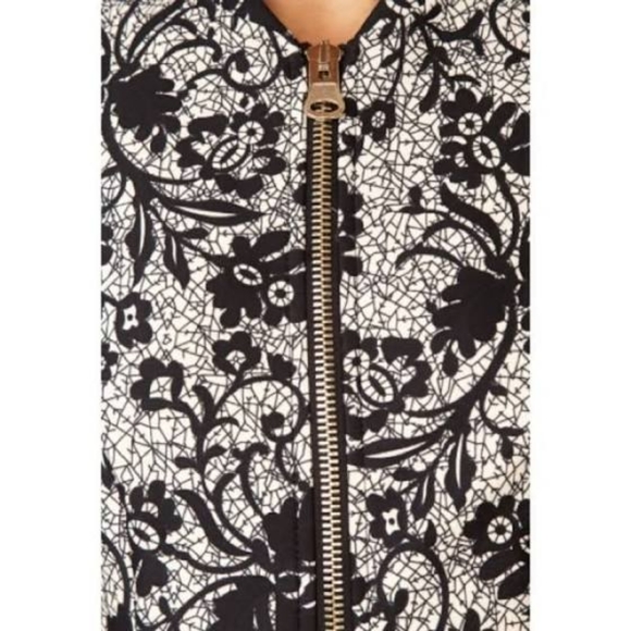 Nwt med Forever 21 Dress zip Fit Flare black/Cream - Picture 3 of 5